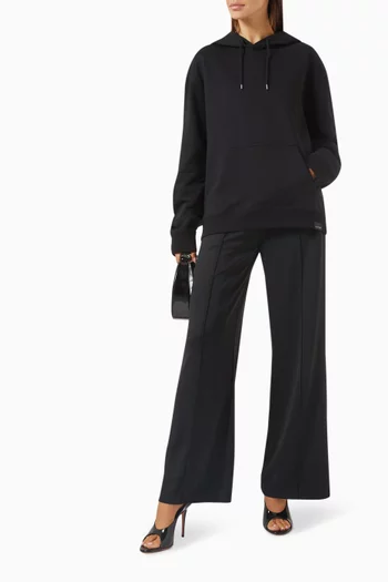 كنزة فضفاضة بغطاء رأس قطن