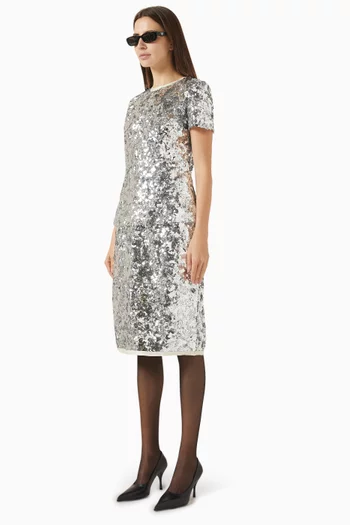 Sequinned Midi Skirt
