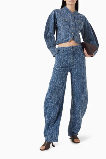 Round-sleeve Jacket in Denim