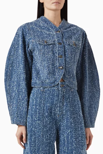Round-sleeve Jacket in Denim
