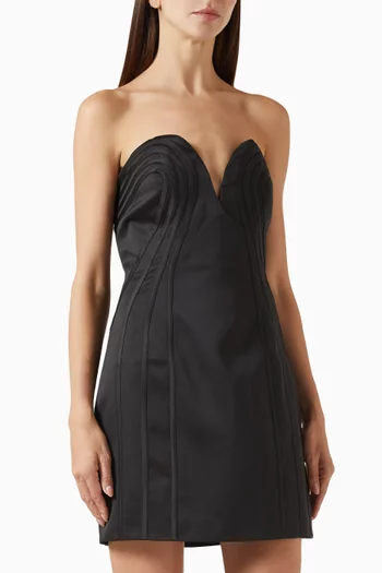 Sweetheart Mini Dress in Satin