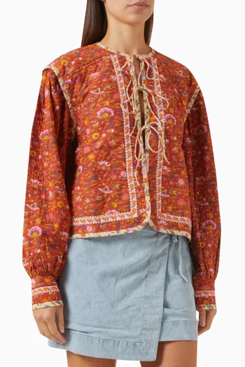 Soraya Reversible Jacket in Cotton Blend