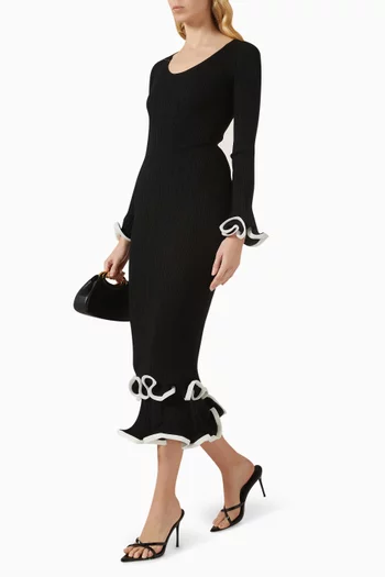 Solani Midi Dress in Viscose Blend