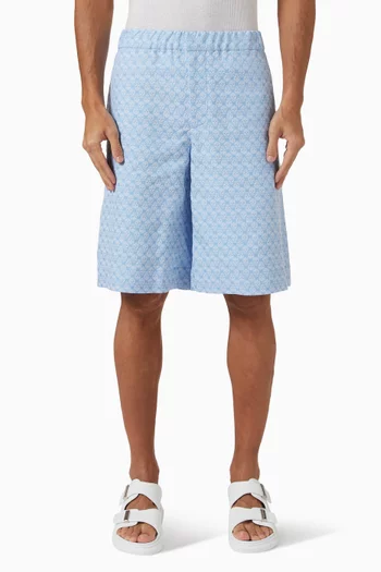 Skull Jacquard Shorts in Viscose-blend