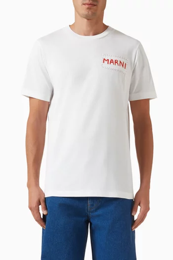 Logo Patch T-shirt in Organic Cotton