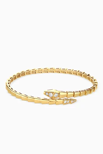 Serpenti Viper Diamond Bracelet in 18kt Gold