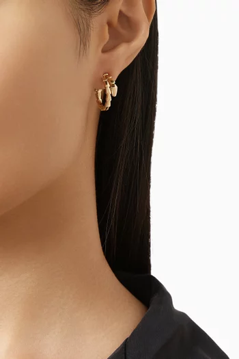 Serpenti Viper Earrings in 18kt Gold