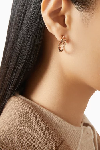 Serpenti Viper Earrings in 18kt Rose Gold
