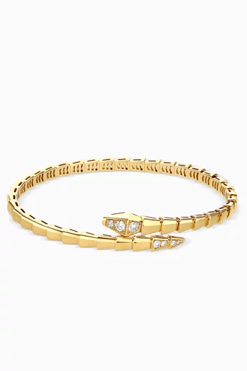 Serpenti Viper Diamond Bracelet in 18kt Gold