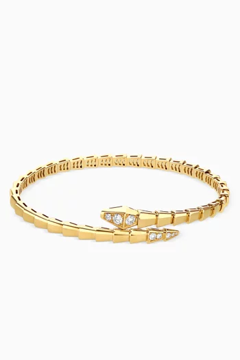 Serpenti Viper Diamond Bracelet in 18kt Gold