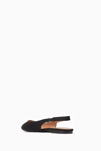 Logo Slingback Pumps in Lycra