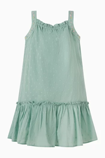 Anya Dobby Dress in Cotton