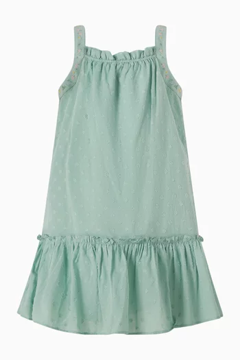 Anya Dobby Dress in Cotton