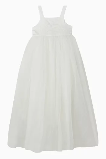 Embroidered Dress in Tulle
