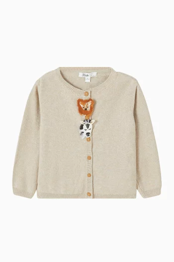 Billie Novelty Cardigan in Organic-cotton