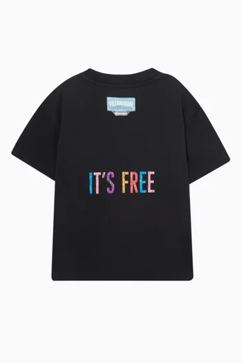 تي شيرت بعبارة Catch Some Sun قطن