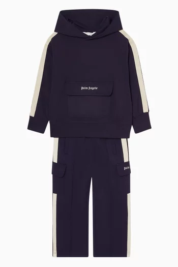 Striped Cargo Sweatpants