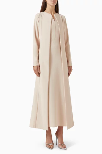 Midi Dress & Jacket Set in Crepe