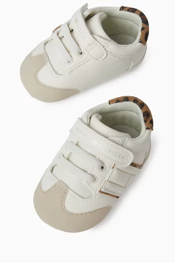 Baby Kiki Leopard-print Sneakers in Faux Leather