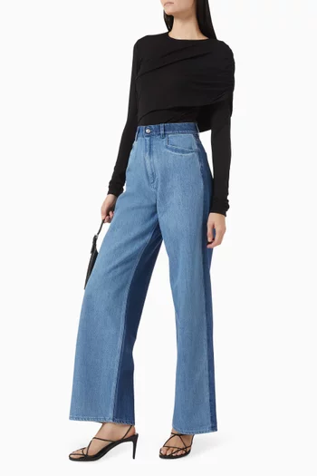 Eva Draped Top in Jersey