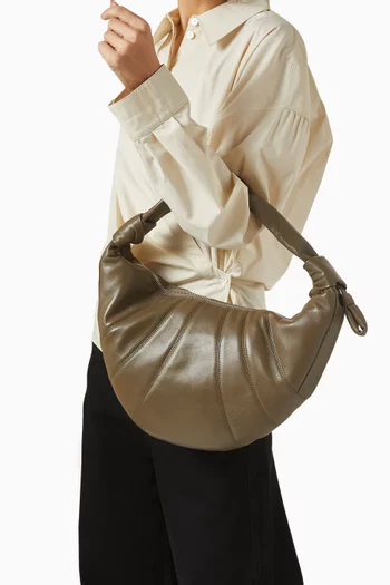 Fortune Croissant Bag in Leather