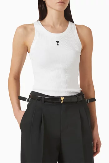 حزام آمي دي كور بإبزيم جلد لامع