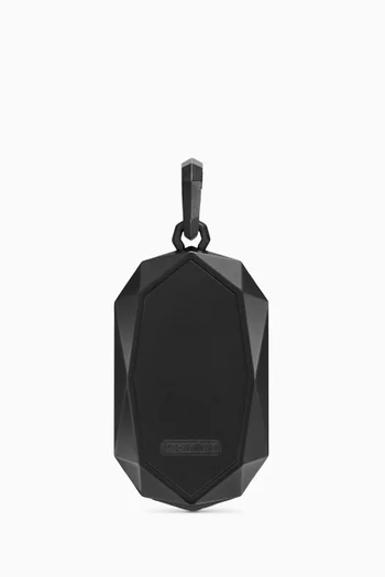 Faceted Amulet Pendant in Titanium