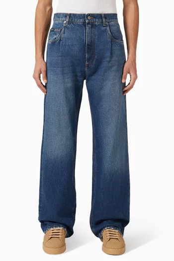 Straight-leg Jeans in Denim