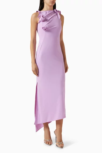 Floral Slit Midi Dress