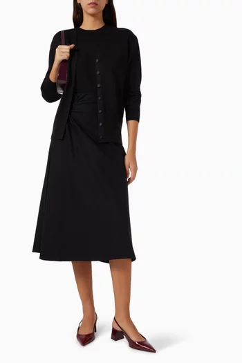 Circle-Cut Top in Merino Wool