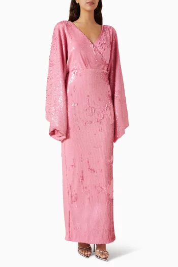 Sequin-embellished Harmony Maxi Dress