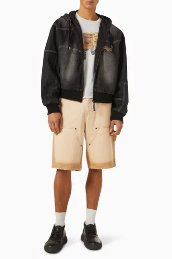 Solid T-shirt in Cotton