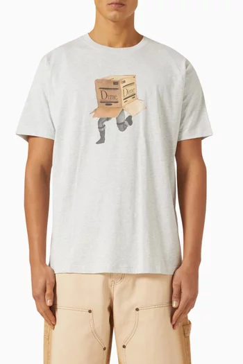 Solid T-shirt in Cotton