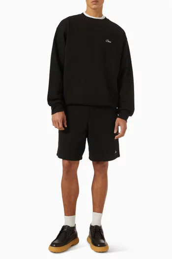 Cursive Small Logo Sweatshorts in Cotton