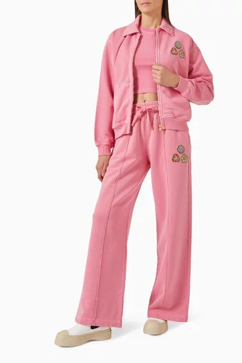 Washed Collar Zip Sweatshirt