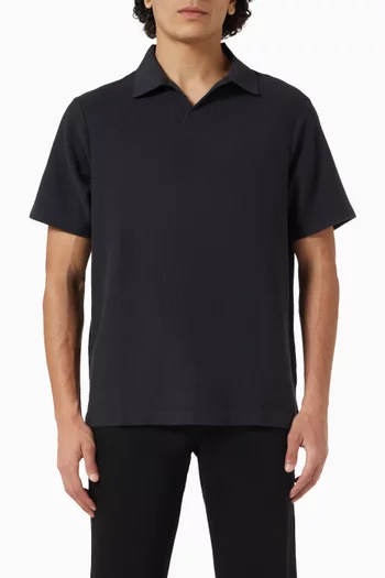 Jacquard Polo Shirt in Cotton