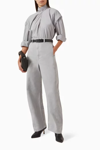 Ascot Blouse in Cotton-silk