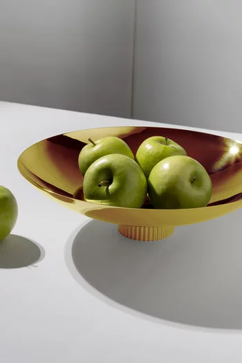 وعاء فاكهة بتجويفات بارزة الملمس