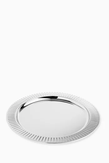 صينية تقديم مستديرة بتجويفات بارزة الملمس