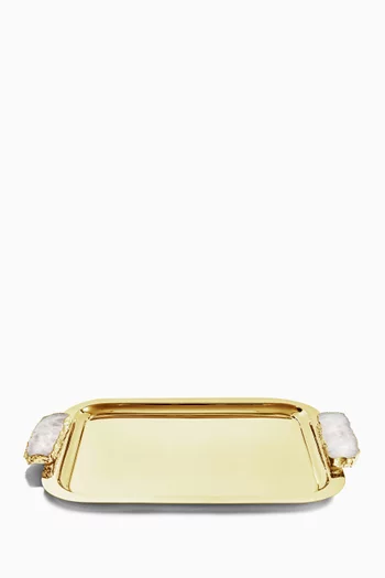 صينية هوسبيتاليتي مزينة بأحجار كريمة