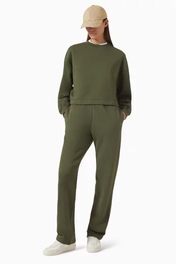 Embroidered Sweatpants in Cotton Jersey