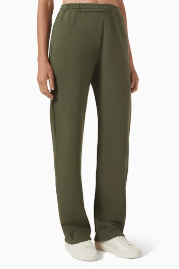 Embroidered Sweatpants in Cotton Jersey