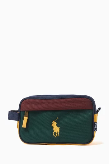 Colour-block Vanity Bag