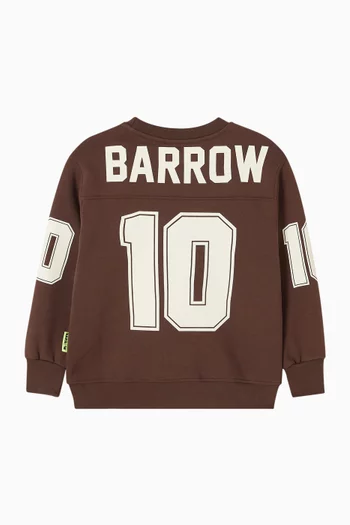 سويت شيرت بطبعة جيرسيه صوف قطني