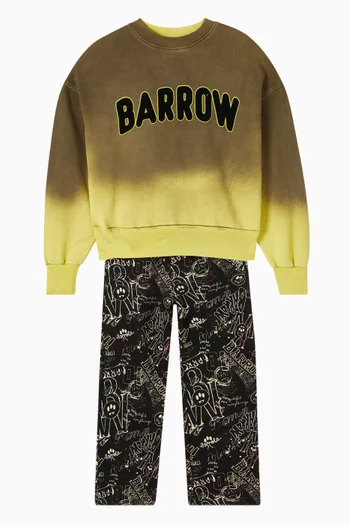 بنطال رياضي صوف قطني بطبعة رسومات