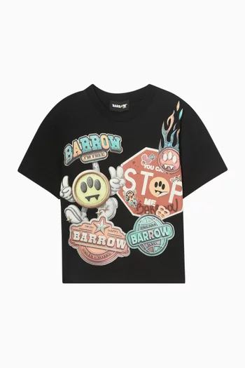 Printed T-shirt in Cotton