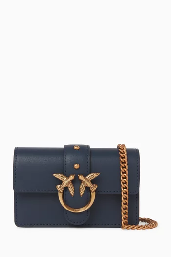 Micro Love Shoulder Bag in Leather