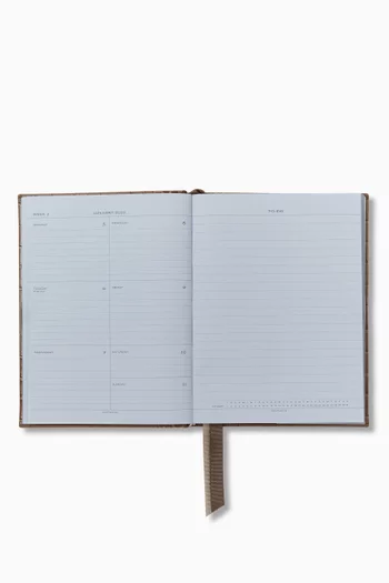 2026 Soho Weekly Diary in Croc-embossed Leather
