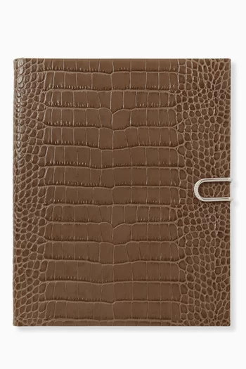 2026 Soho Weekly Diary in Croc-embossed Leather