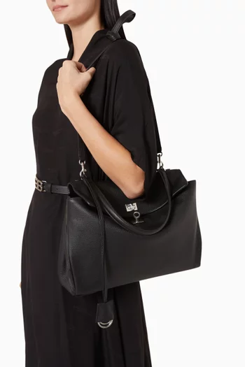 Medium Rodeo Handbag in Grained Calfskin